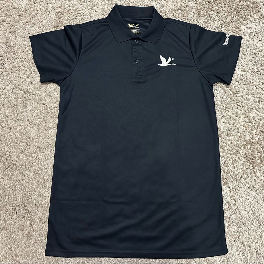 Navy Blue Polo Shirt with Embroidered Logo A-91